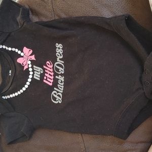Infant black onesie